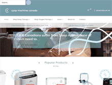 Tablet Screenshot of cpapmachinescanada.net